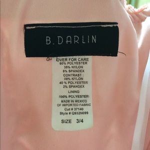 High low soft pink prom dress
